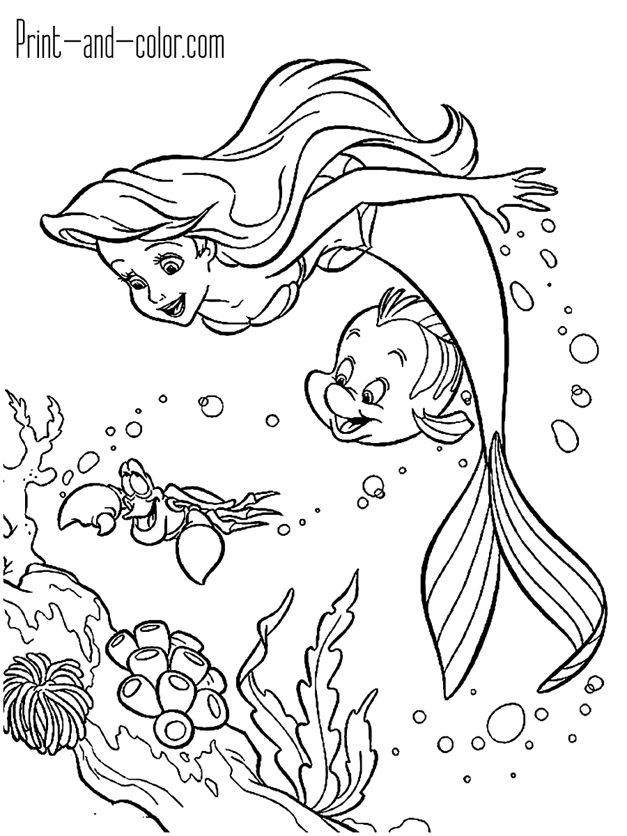 Cute Mermaid Coloring Pages Printables 94