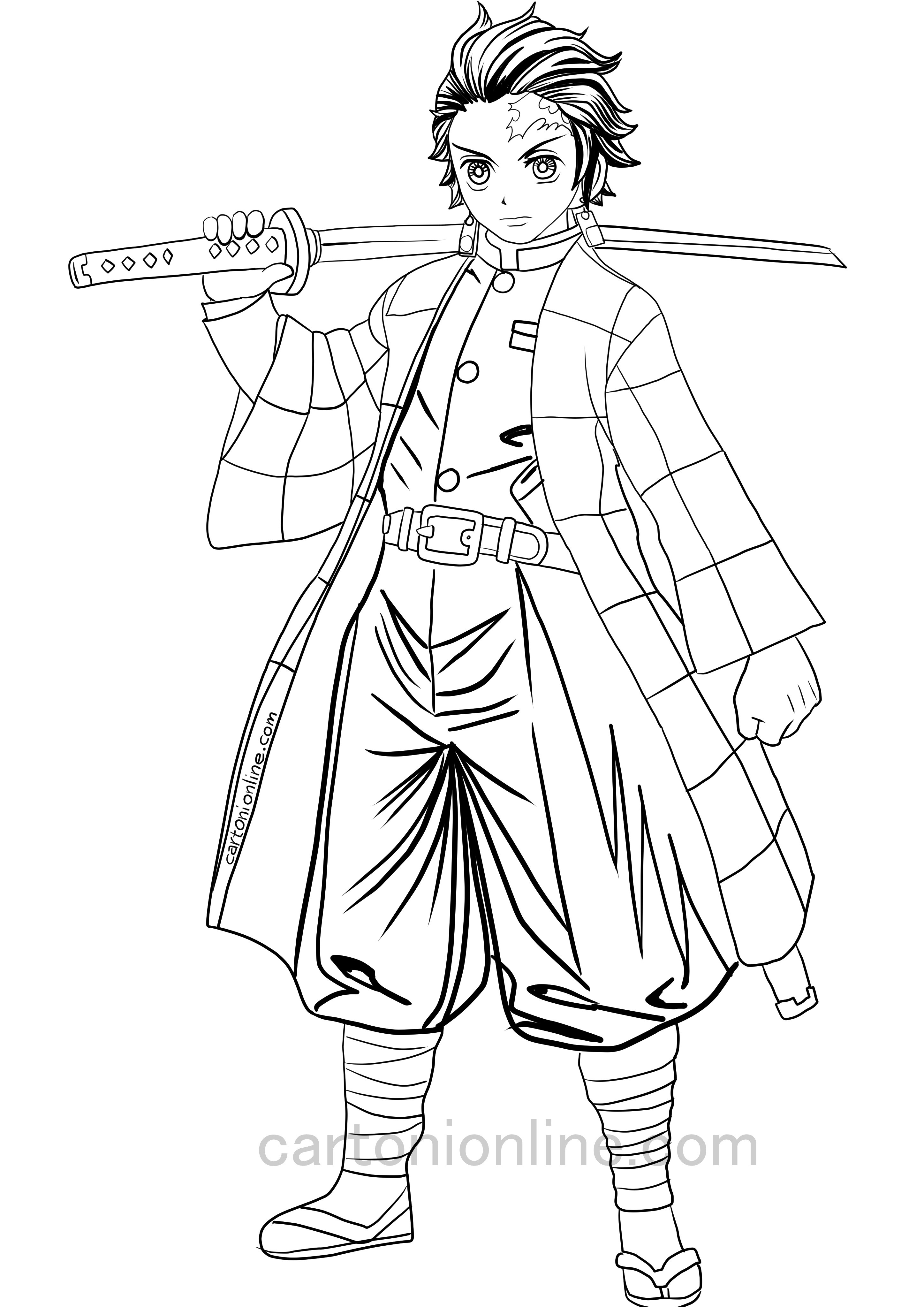 Demon Slayer Coloring Pages Free Printable 124