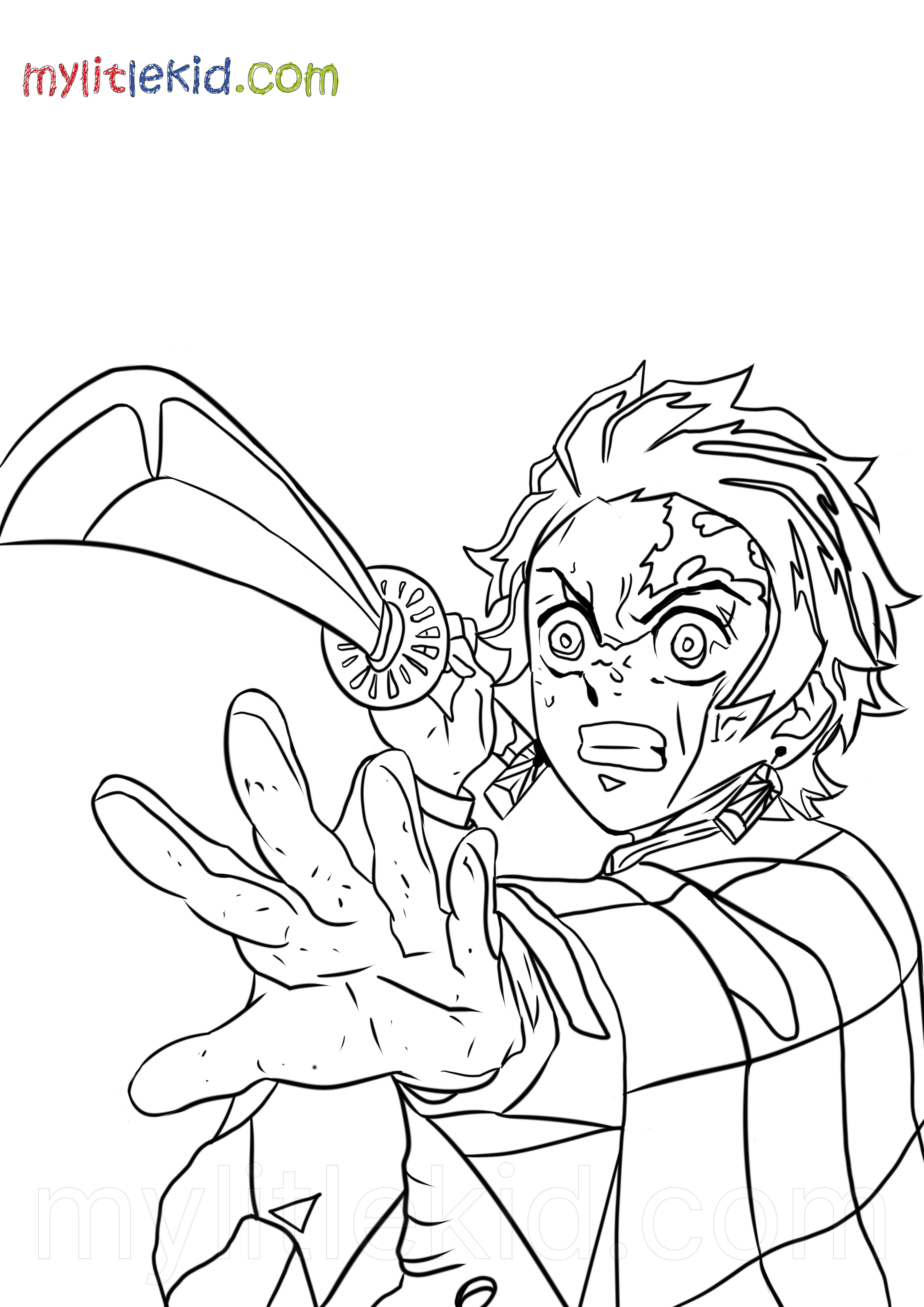 Demon Slayer Coloring Pages Free Printable 128