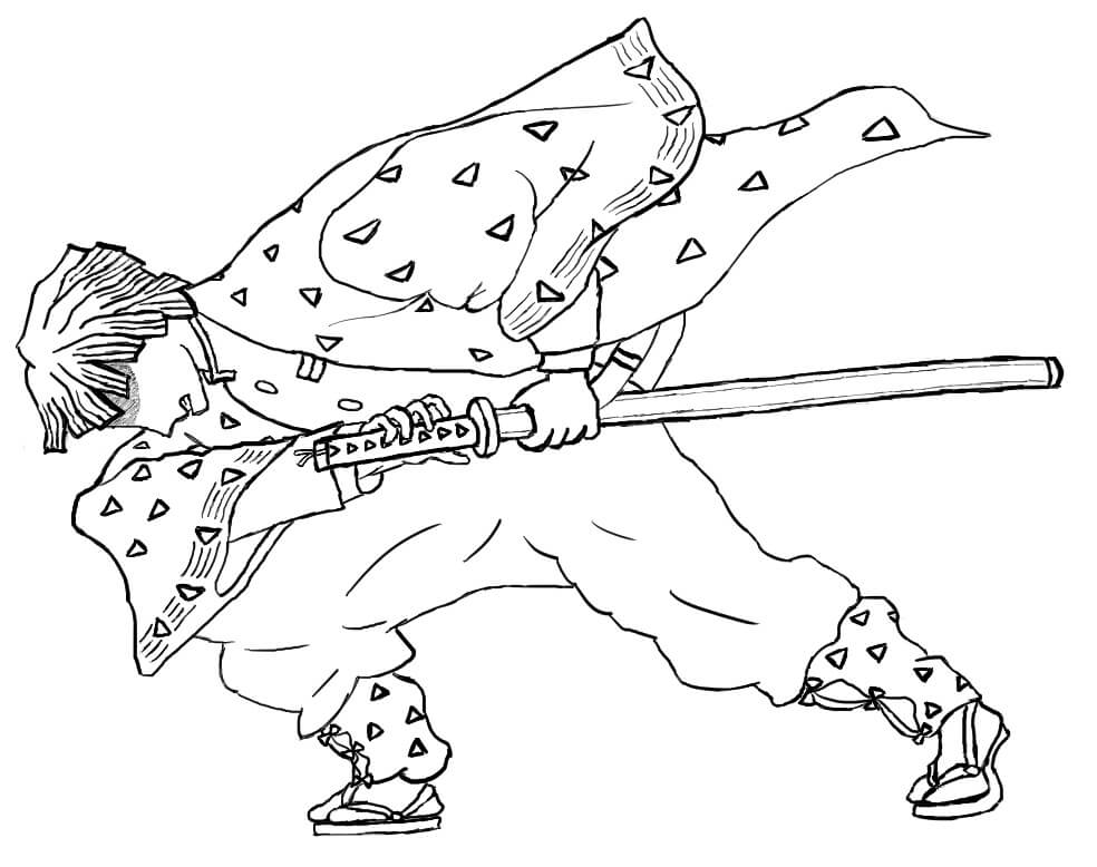 Demon Slayer Coloring Pages Free Printable 129