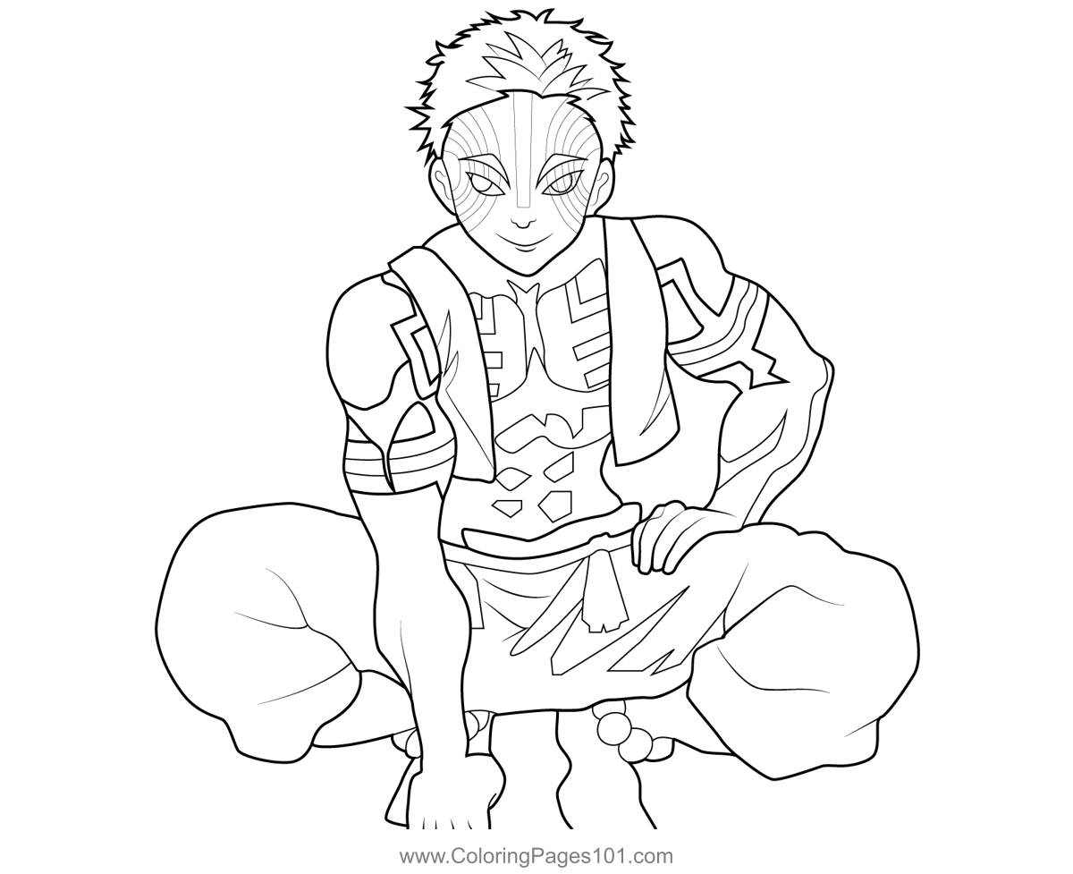 Demon Slayer Coloring Pages Free Printable 144