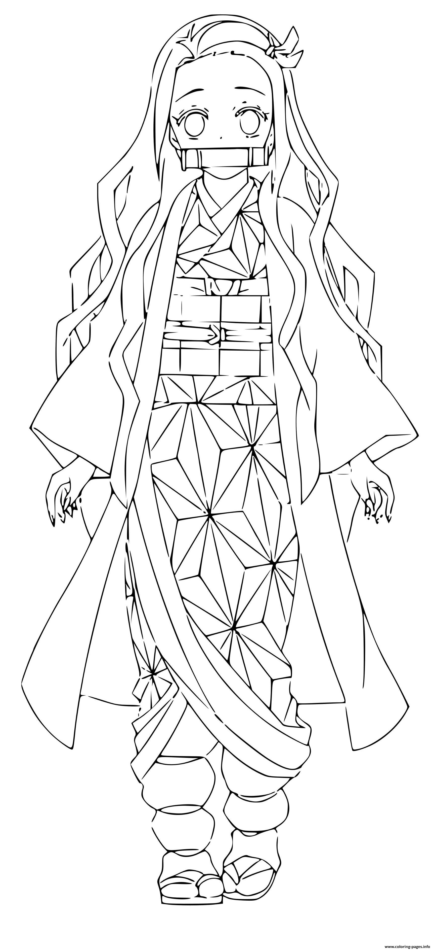 Demon Slayer Coloring Pages Free Printable 55