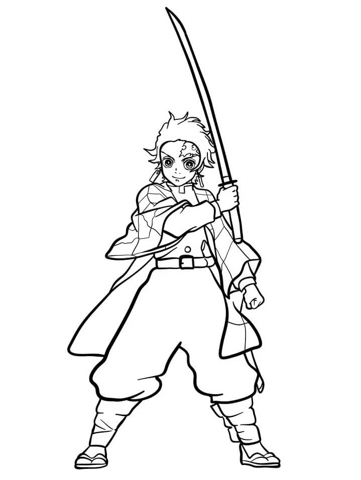 Demon Slayer Coloring Pages Free Printable 85