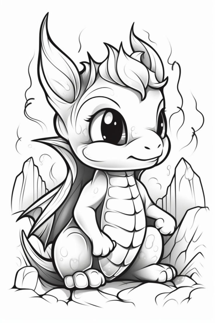 detailed dragon coloring pages