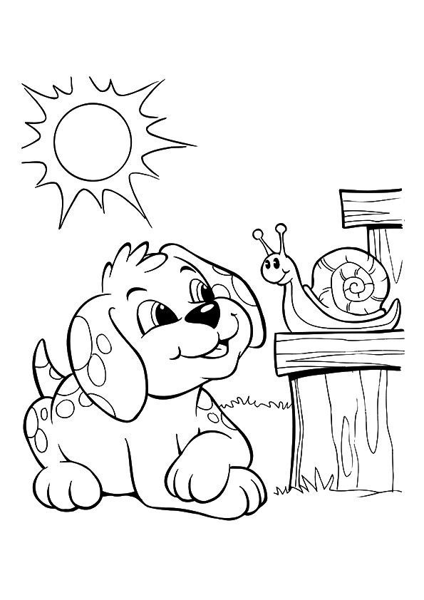 dog coloring pages already colored