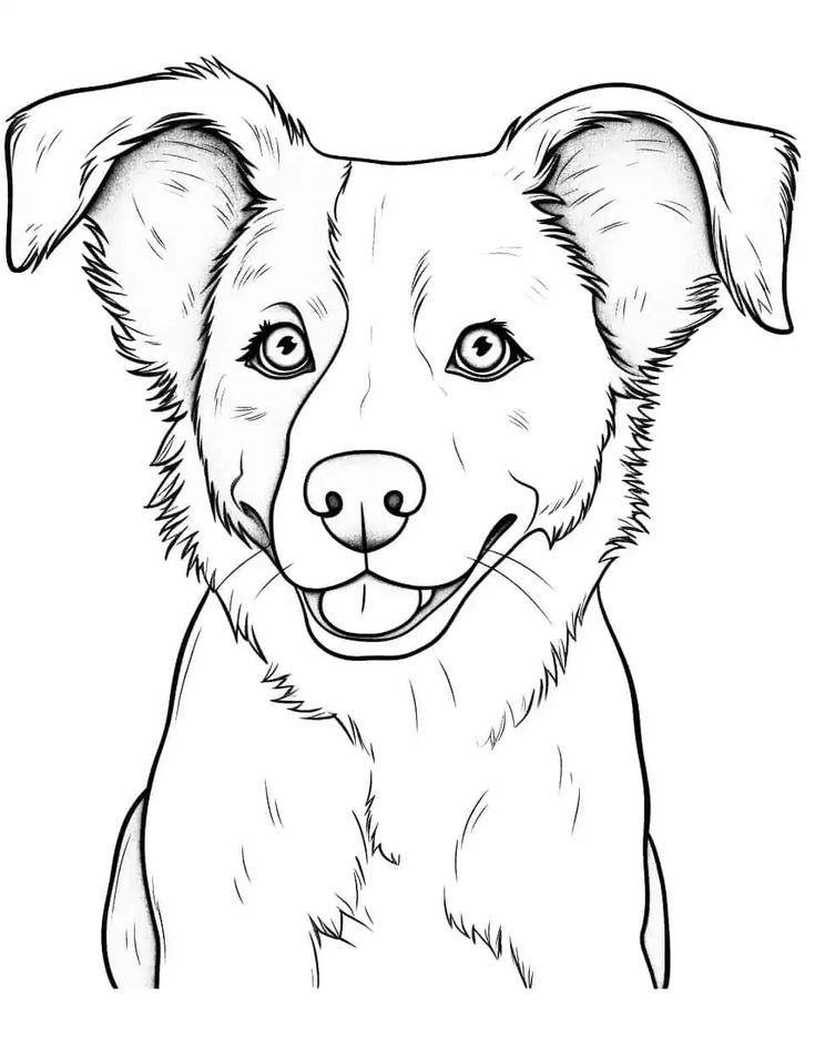 dog coloring pages detailed