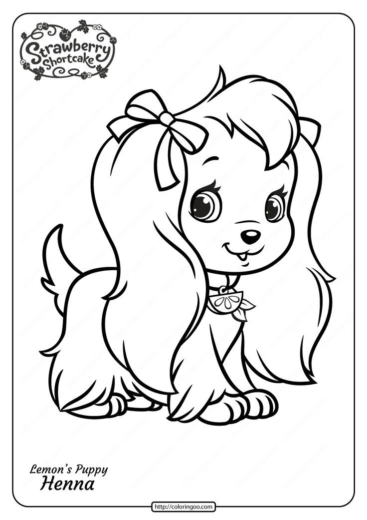 dog coloring pages easy