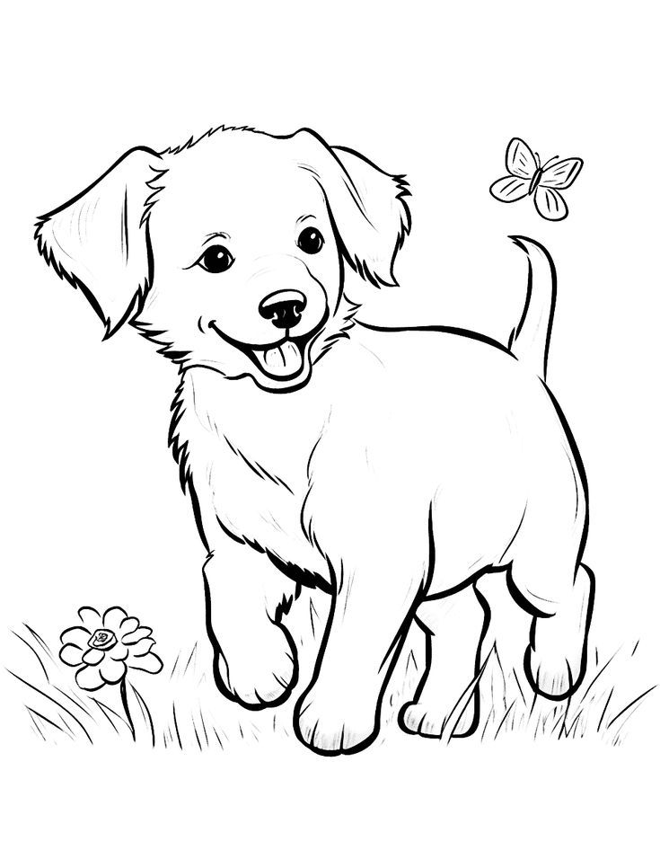 dog coloring pages free pdf