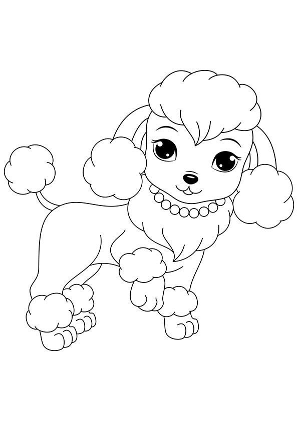 dog coloring pages simple