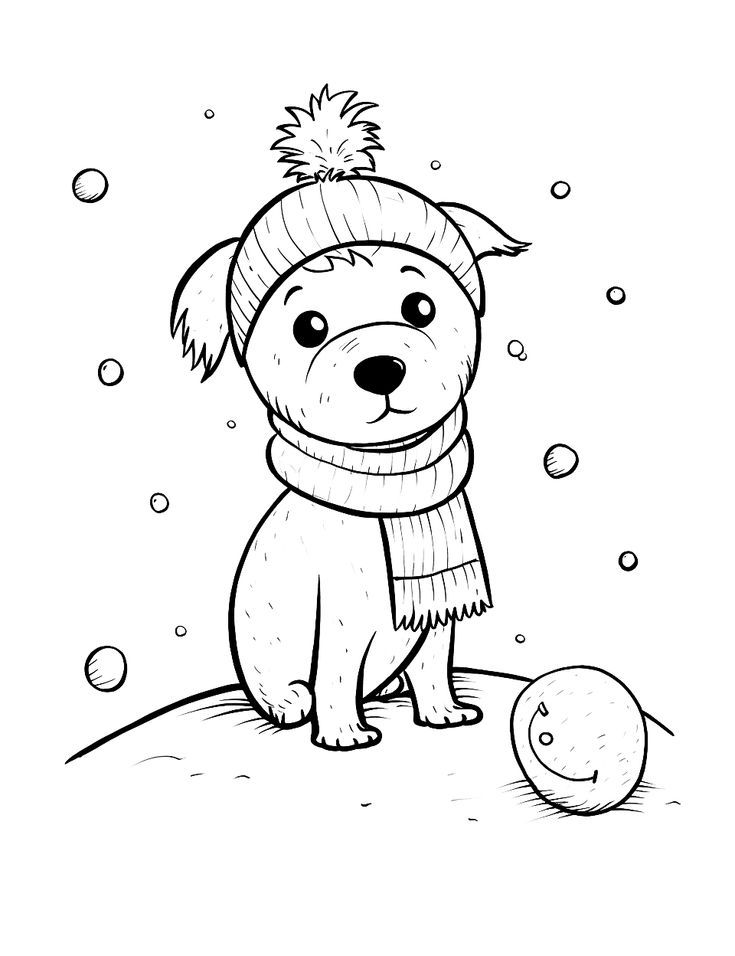 doodle dog coloring pages