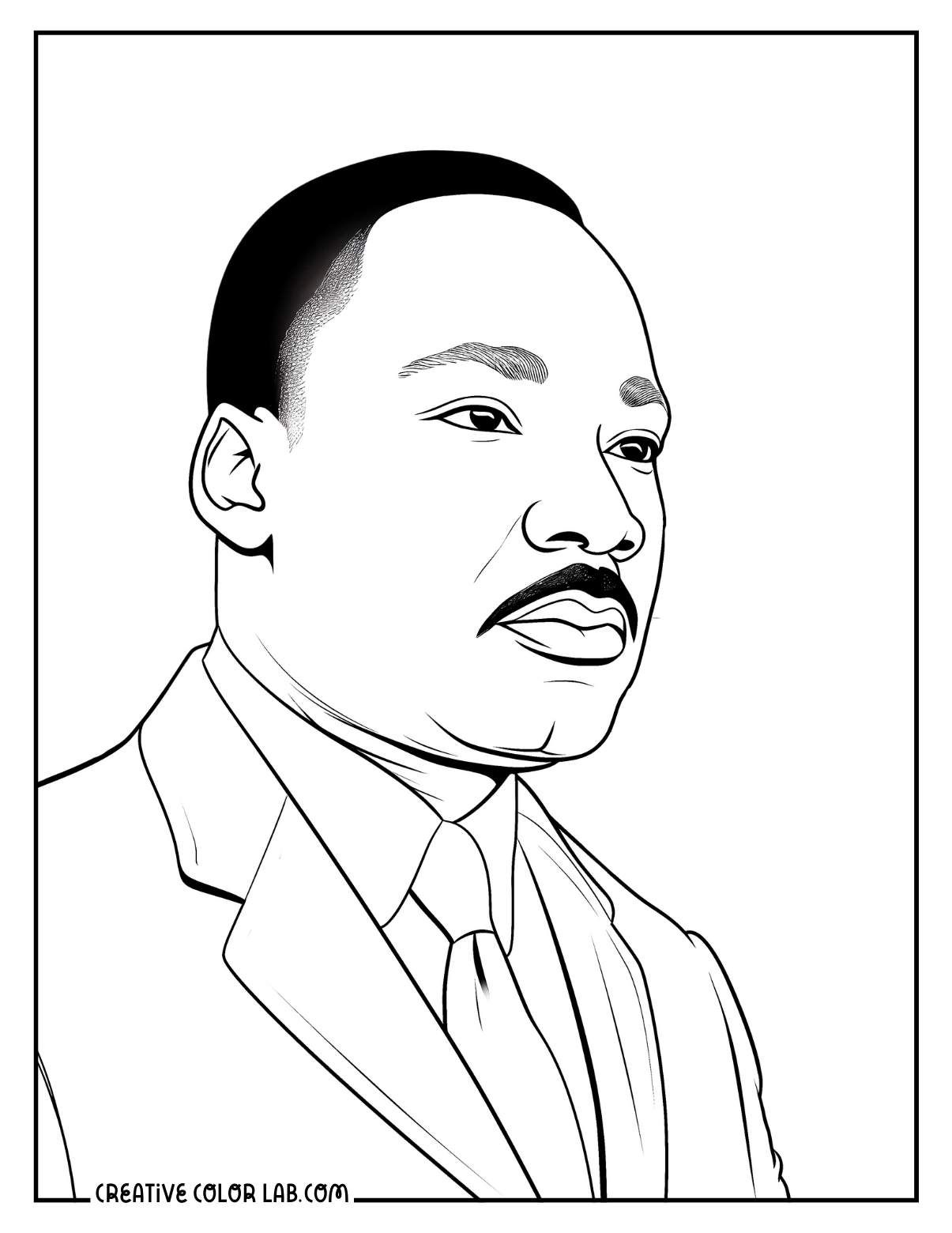 dr martin luther king jr coloring pages