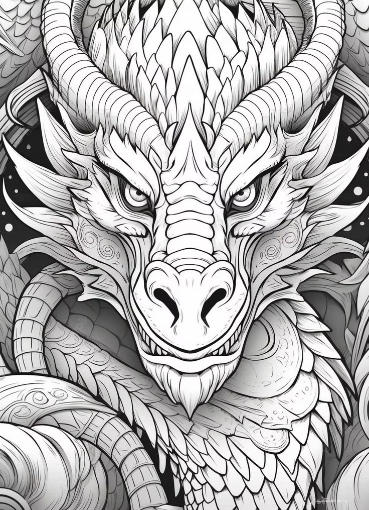 dragon and unicorn coloring pages