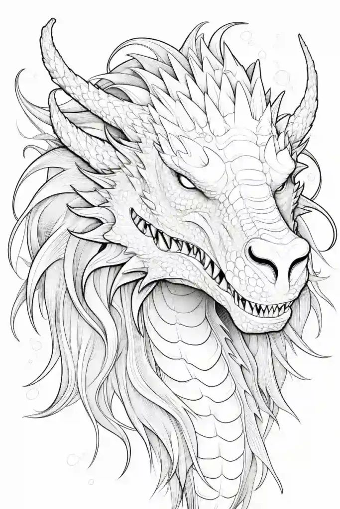 dragon color by number coloring pages