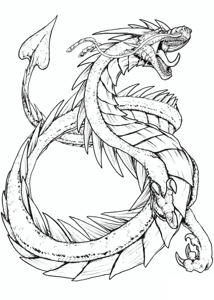 dragon coloring pages printables