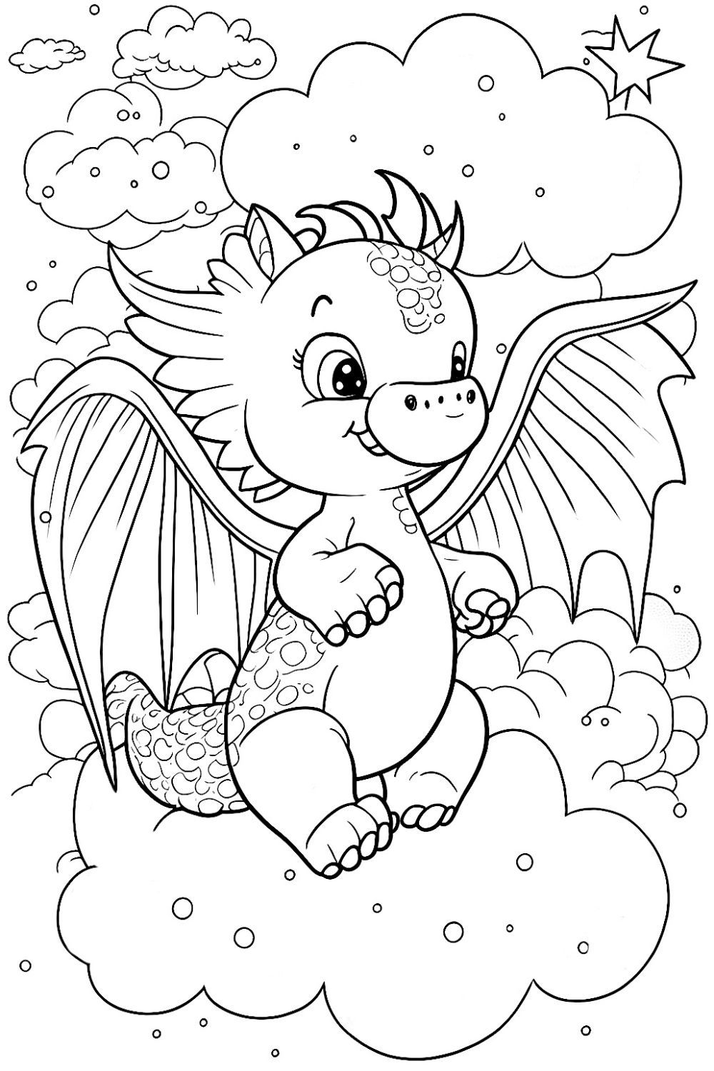 dragon fire coloring pages