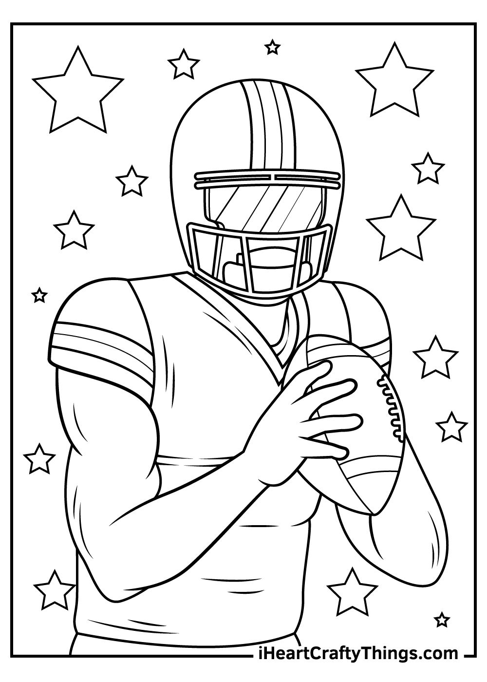 football printable coloring pages