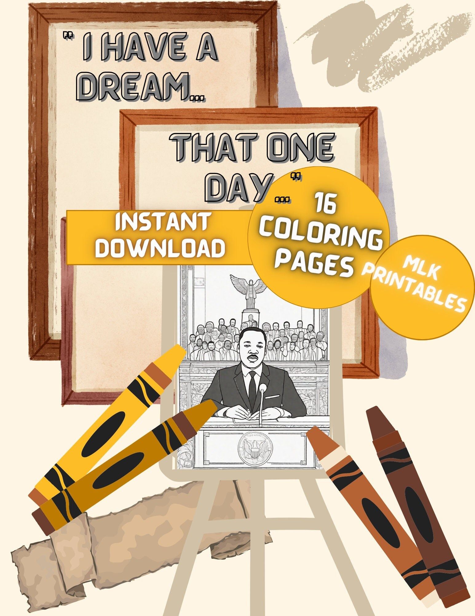 free coloring pages martin luther king