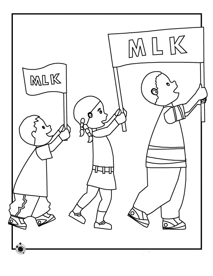 free martin luther king coloring pages