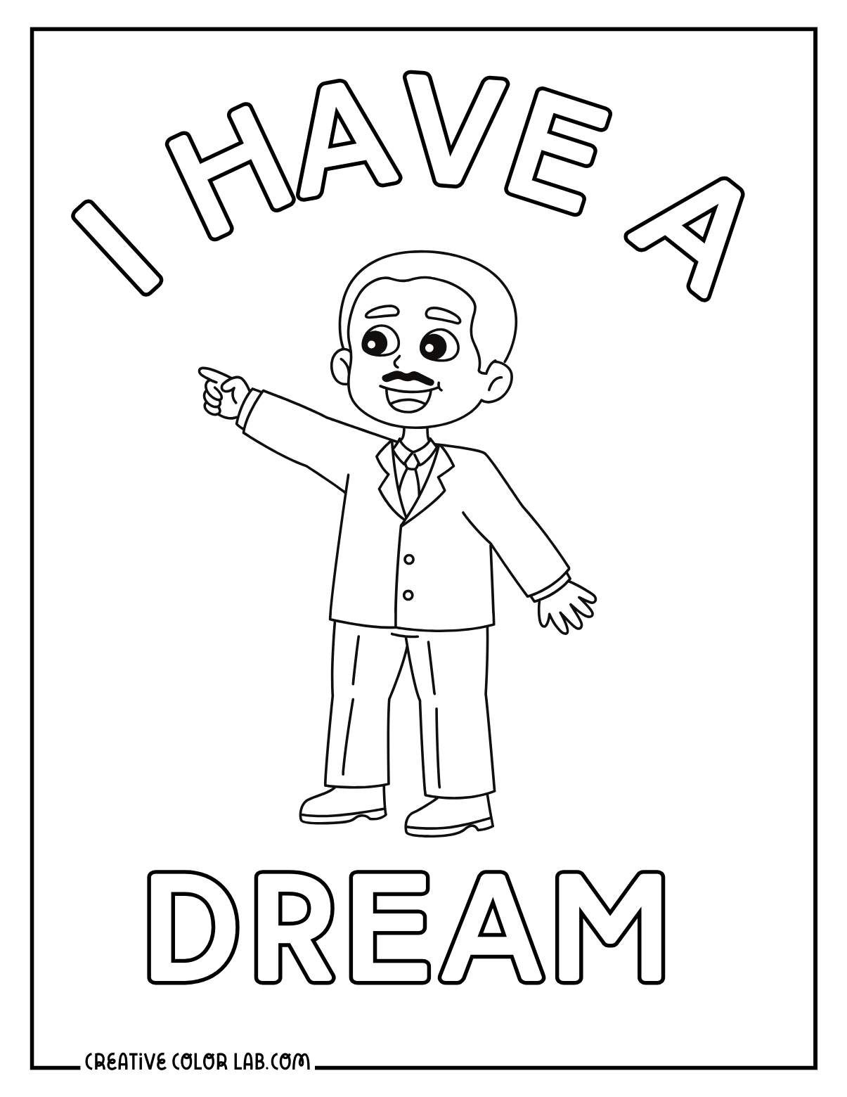 free martin luther king jr printables