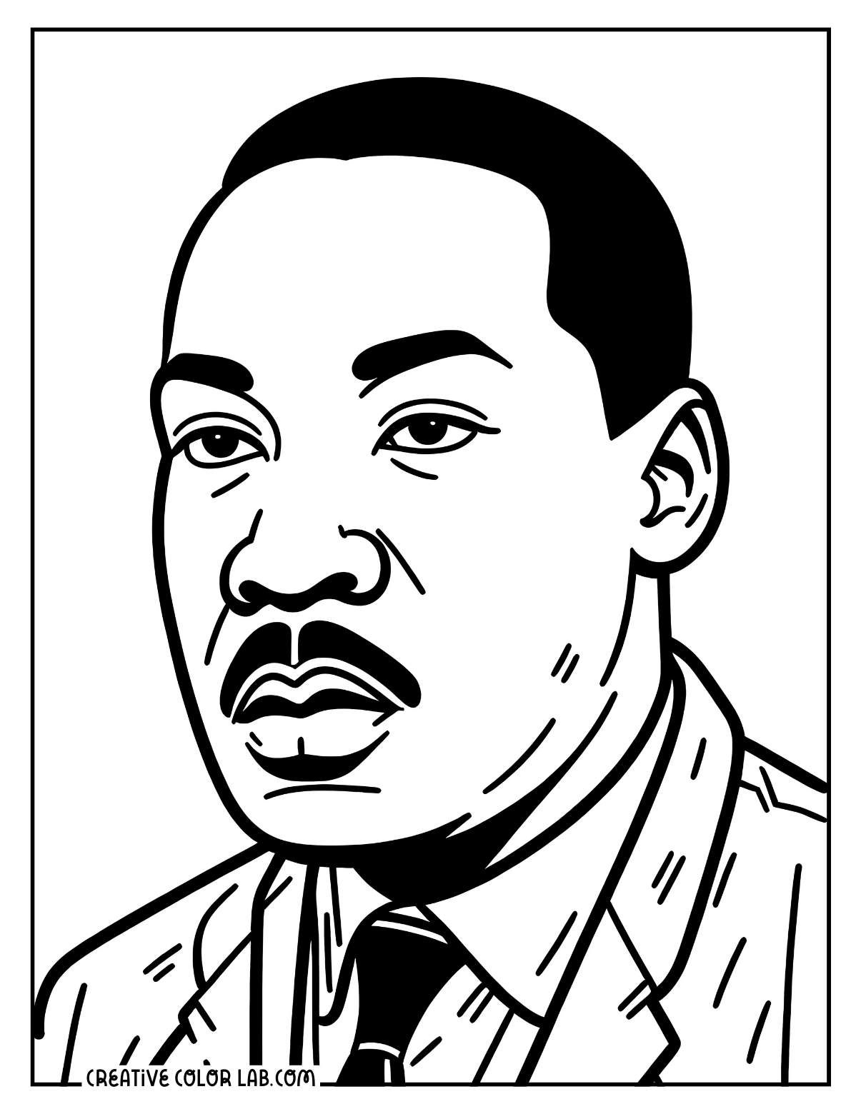 free printable martin luther king jr coloring sheets