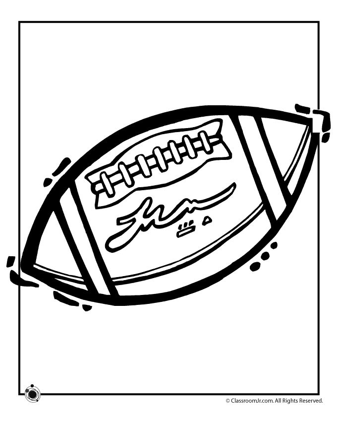 free printable super bowl coloring pages