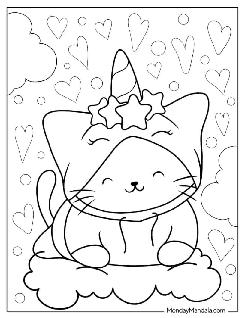 free unicorn coloring sheets