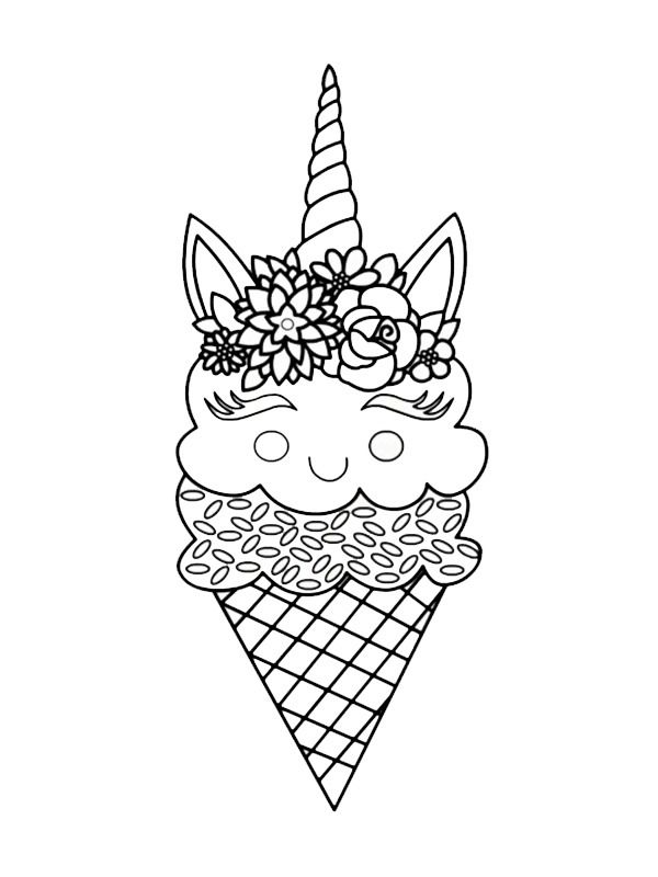 free unicorn colouring pages