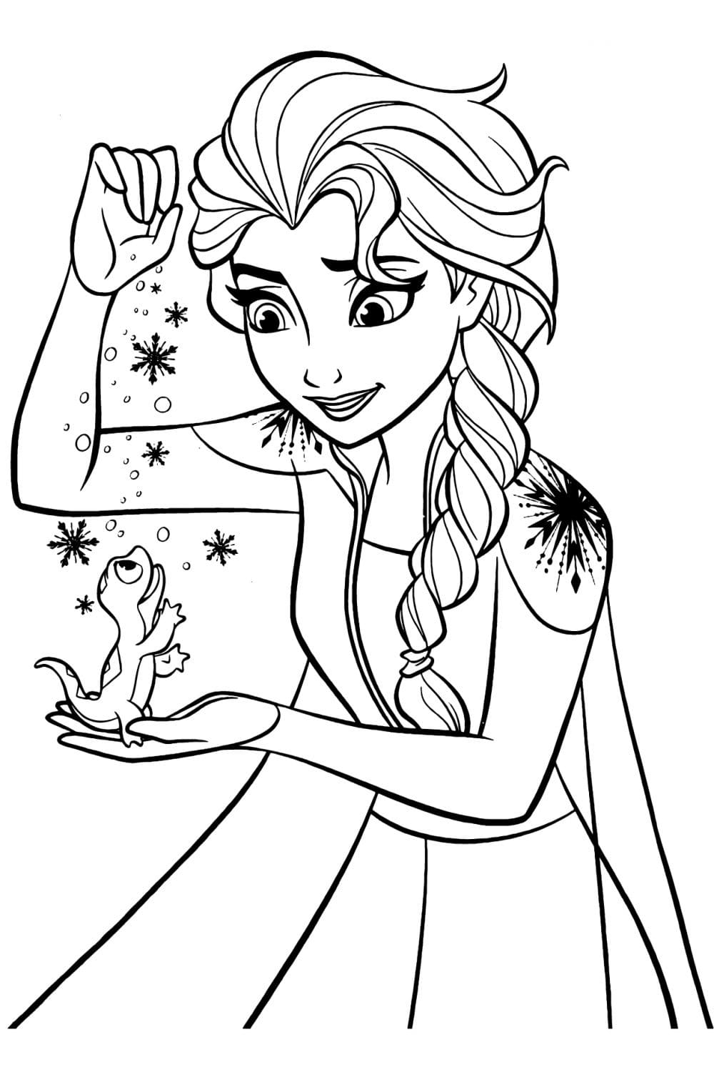 Frozen 2: Princess Elsa Coloring Pages Printable 103