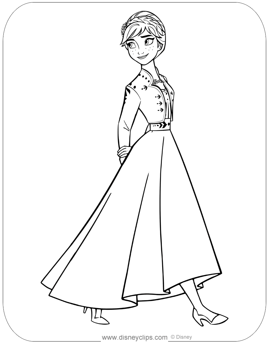 Frozen 2: Princess Elsa Coloring Pages Printable 11