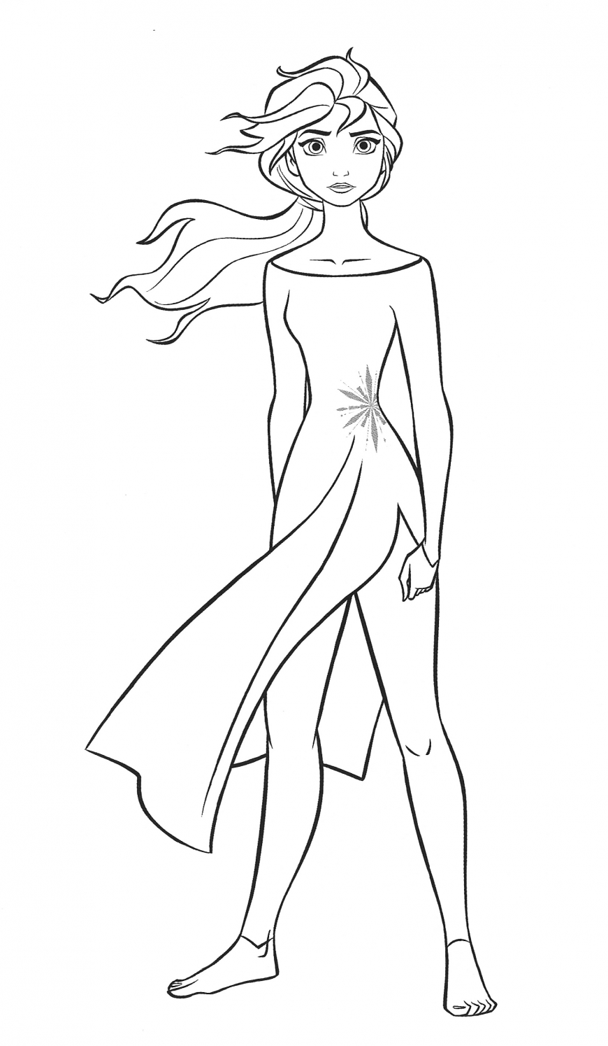 Frozen 2: Princess Elsa Coloring Pages Printable 112