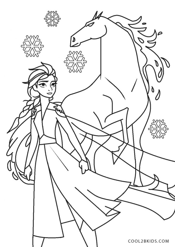 Frozen 2: Princess Elsa Coloring Pages Printable 116