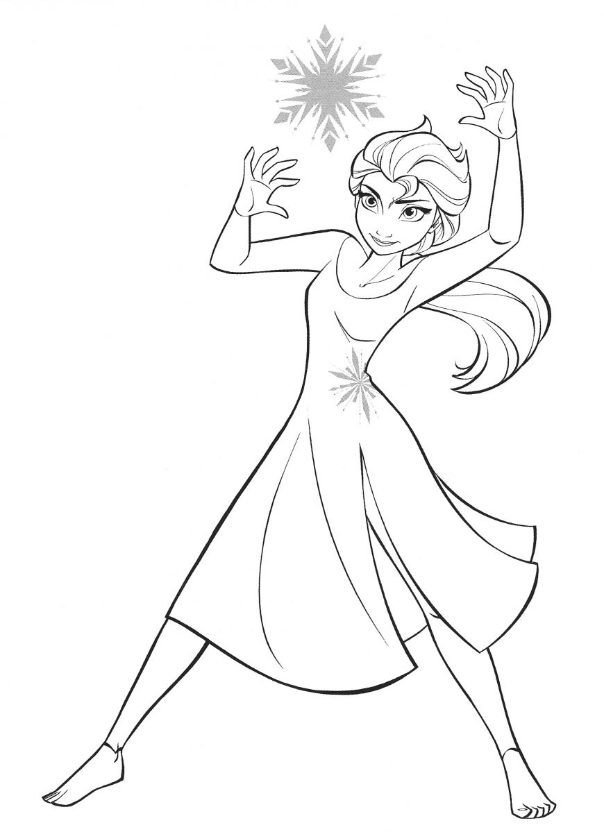 Frozen 2: Princess Elsa Coloring Pages Printable 117