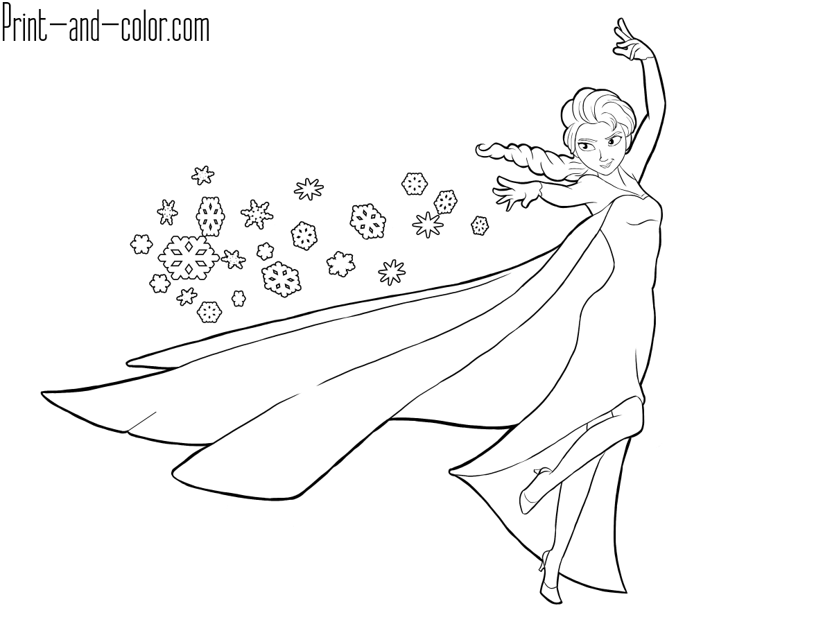 Frozen 2: Princess Elsa Coloring Pages Printable 122