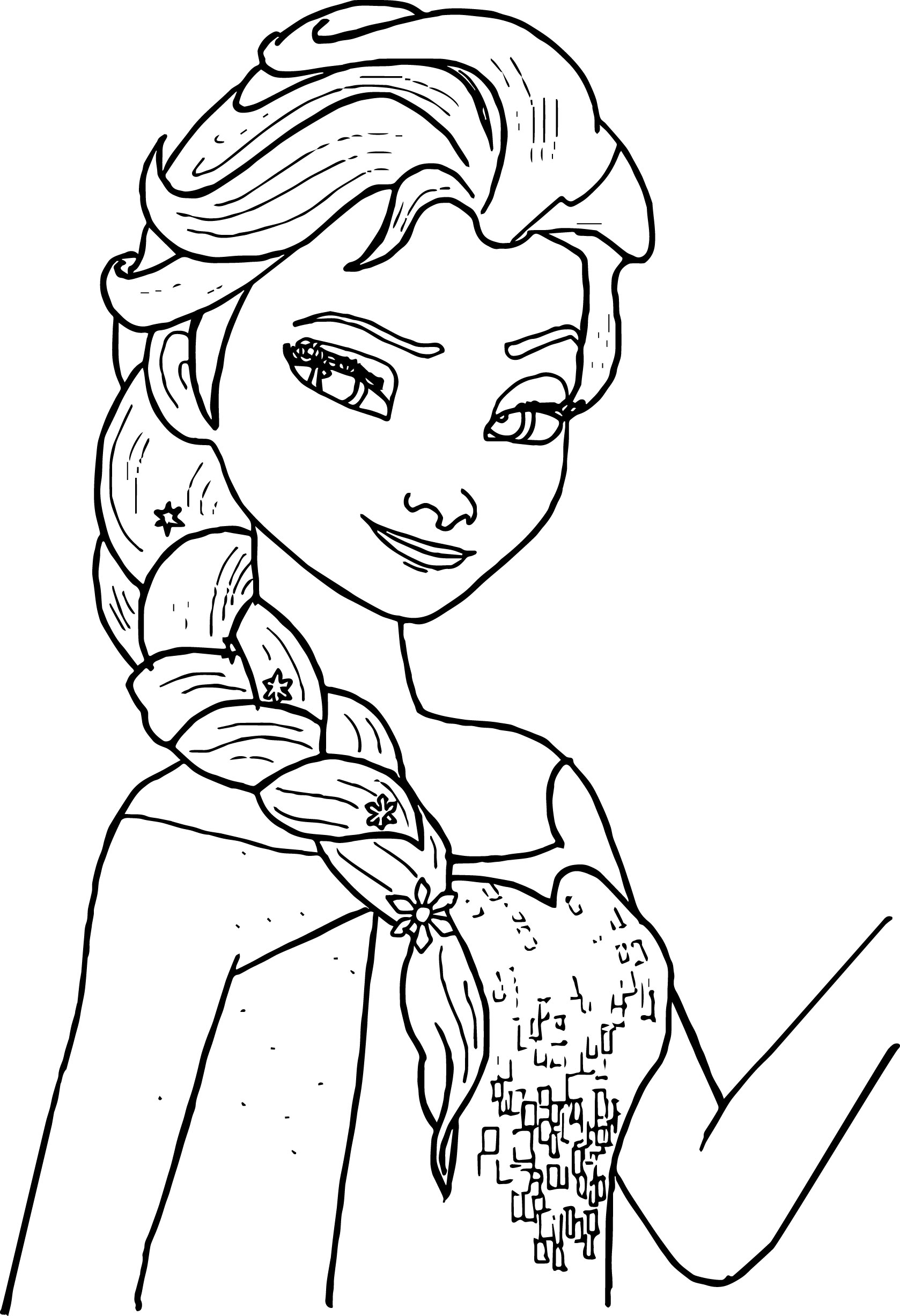 Frozen 2: Princess Elsa Coloring Pages Printable 124