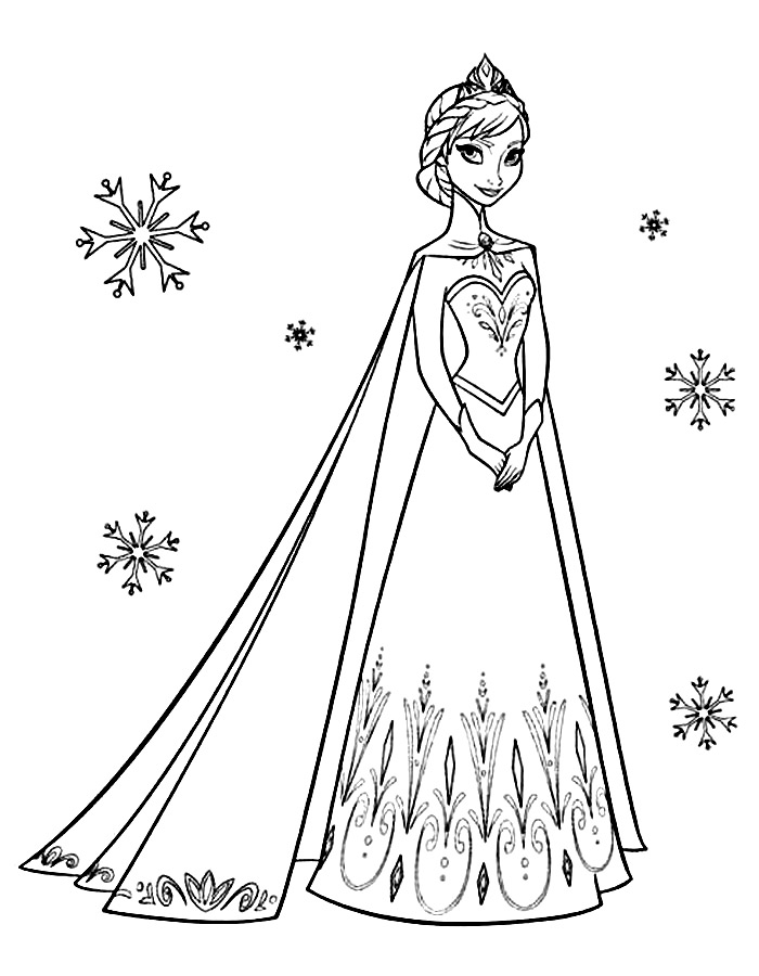 Frozen 2: Princess Elsa Coloring Pages Printable 128