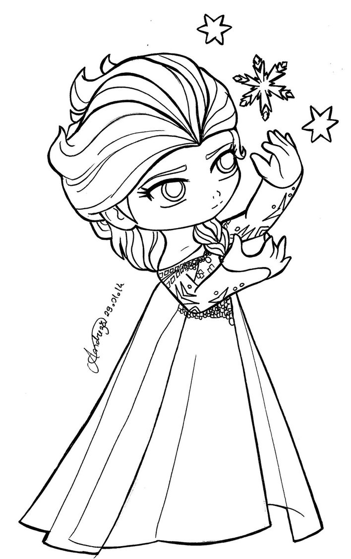 Frozen 2: Princess Elsa Coloring Pages Printable 129