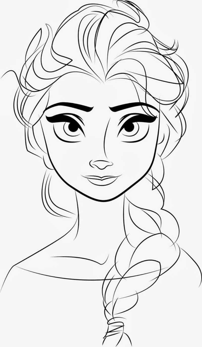 Frozen 2: Princess Elsa Coloring Pages Printable 13