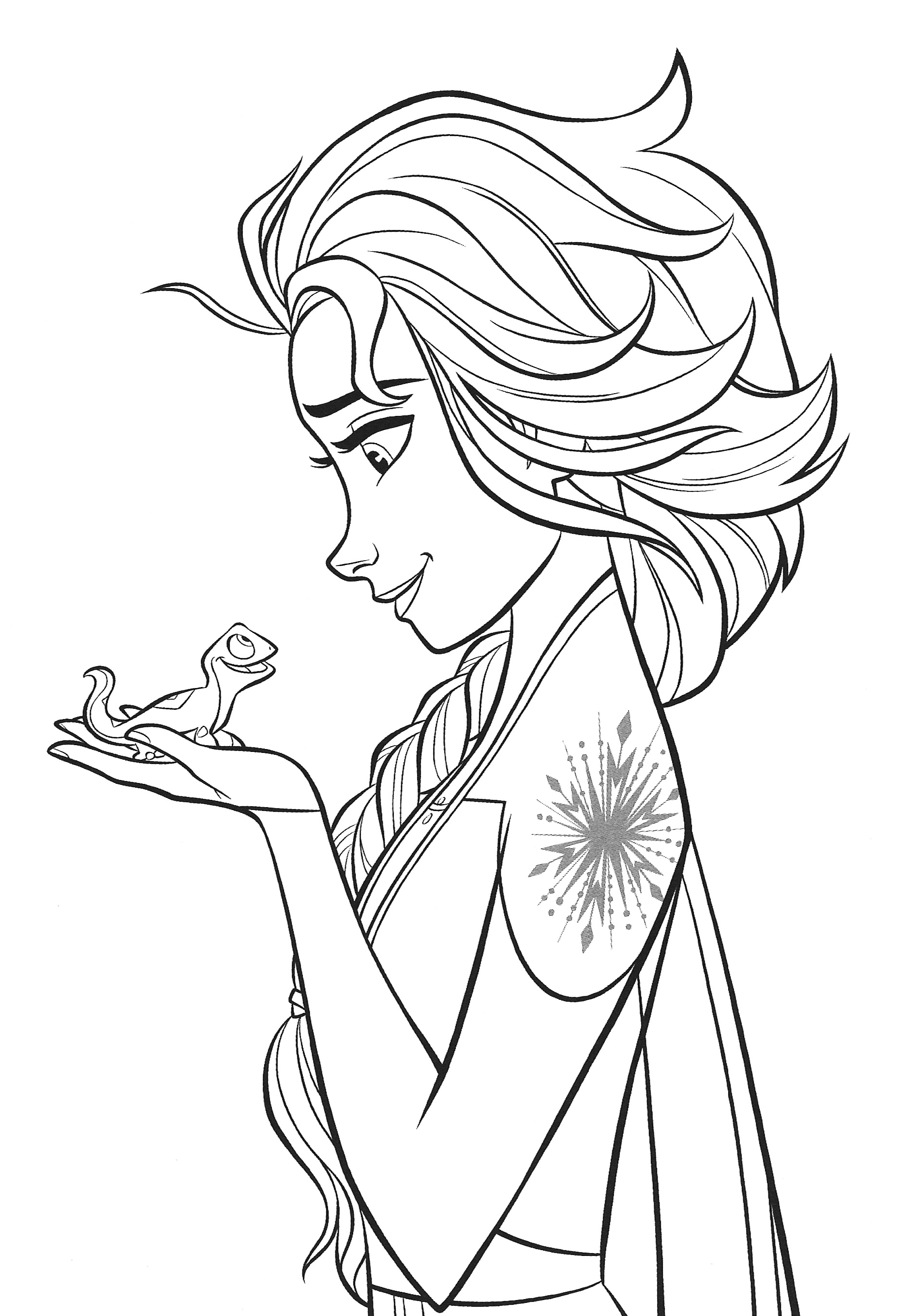 Frozen 2: Princess Elsa Coloring Pages Printable 133