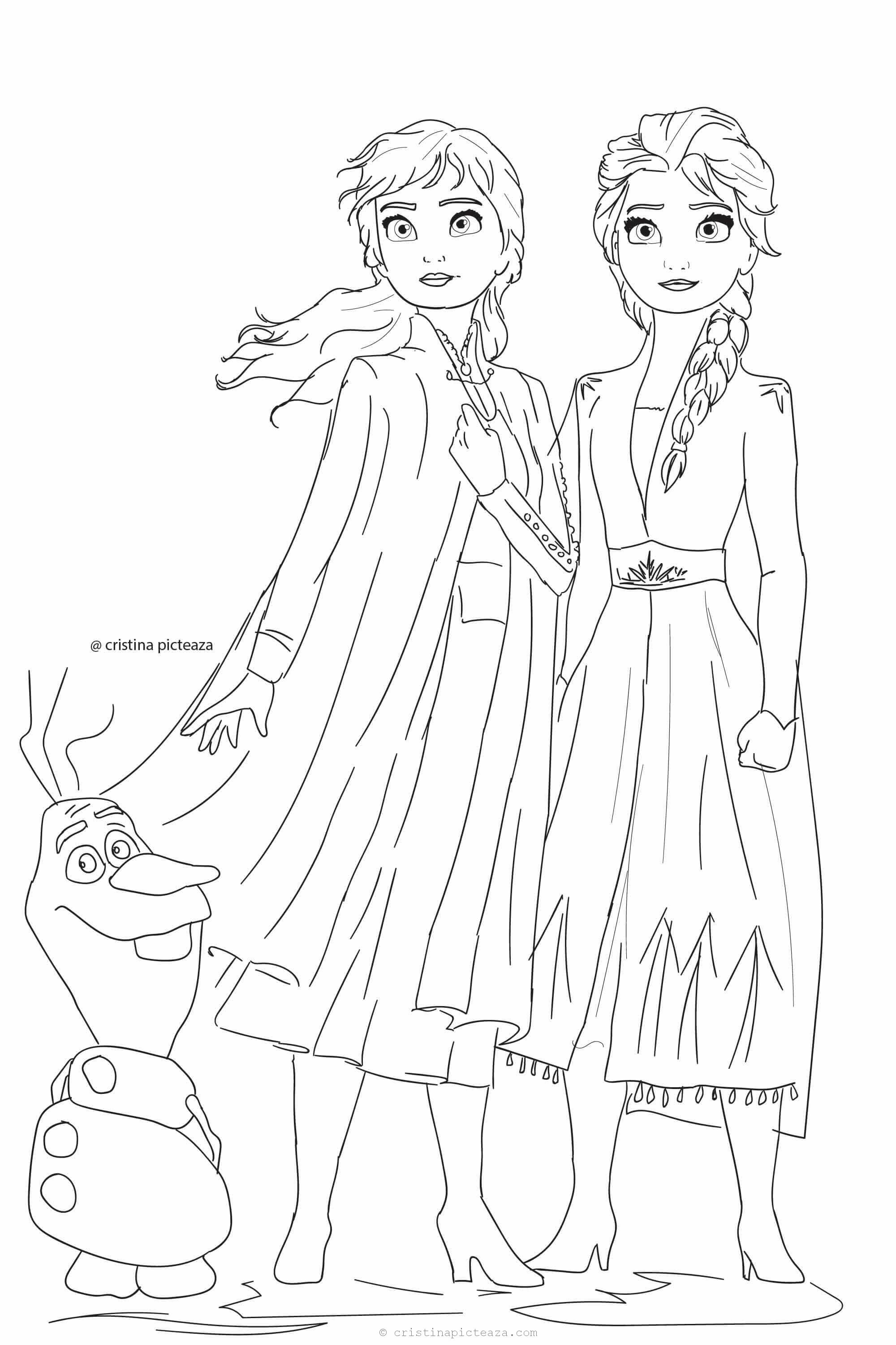 Frozen 2: Princess Elsa Coloring Pages Printable 138