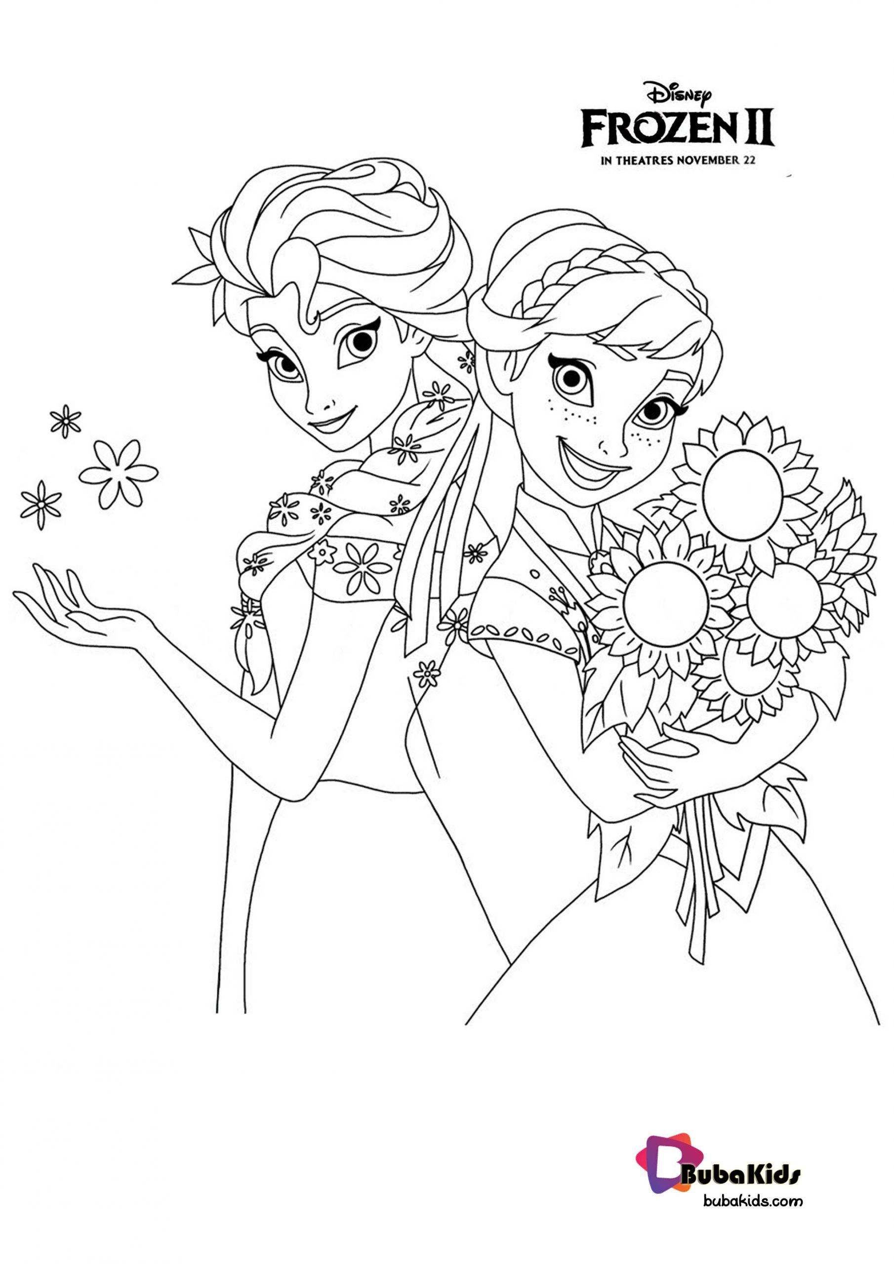 Frozen 2: Princess Elsa Coloring Pages Printable 139