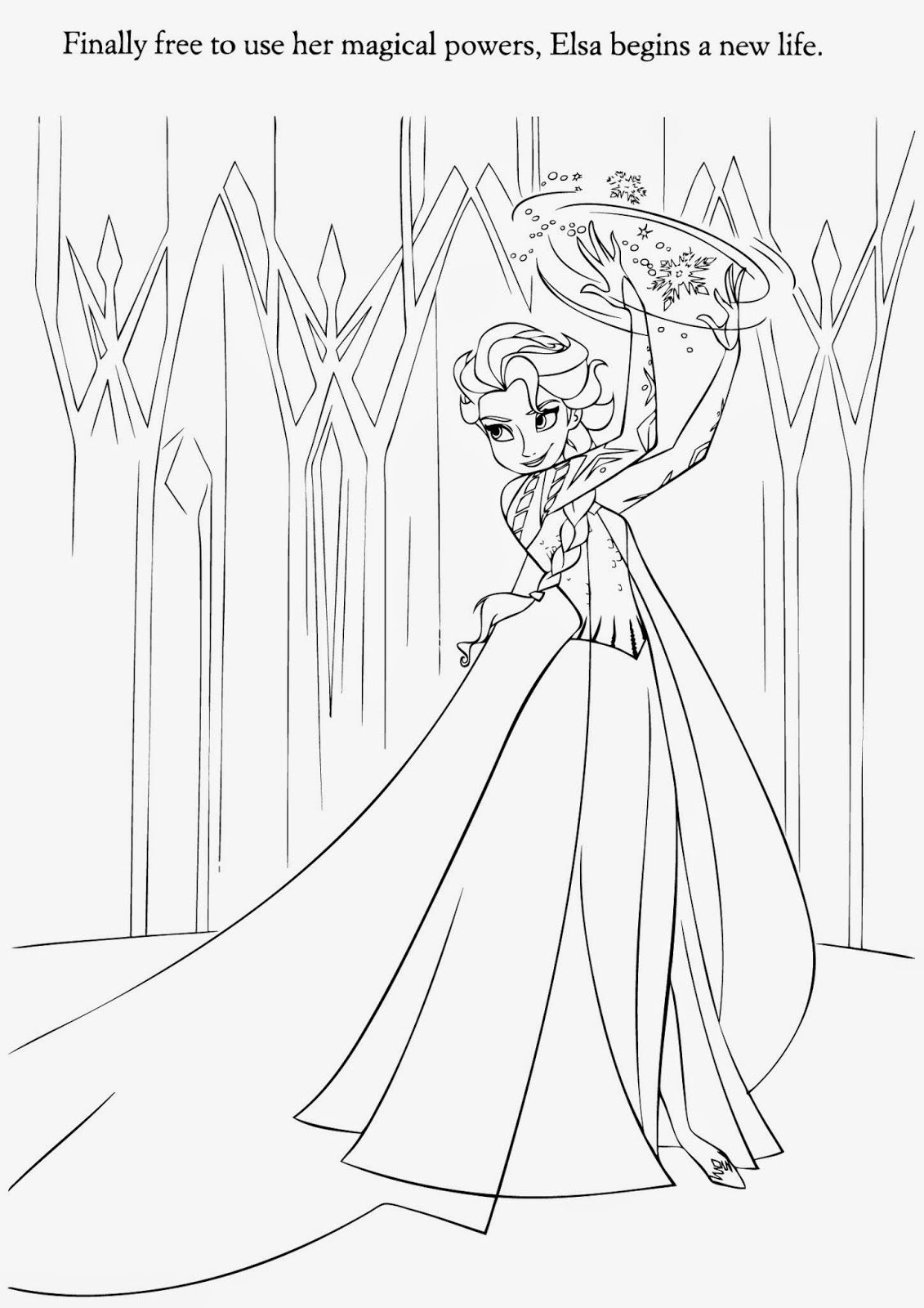 Frozen 2: Princess Elsa Coloring Pages Printable 14