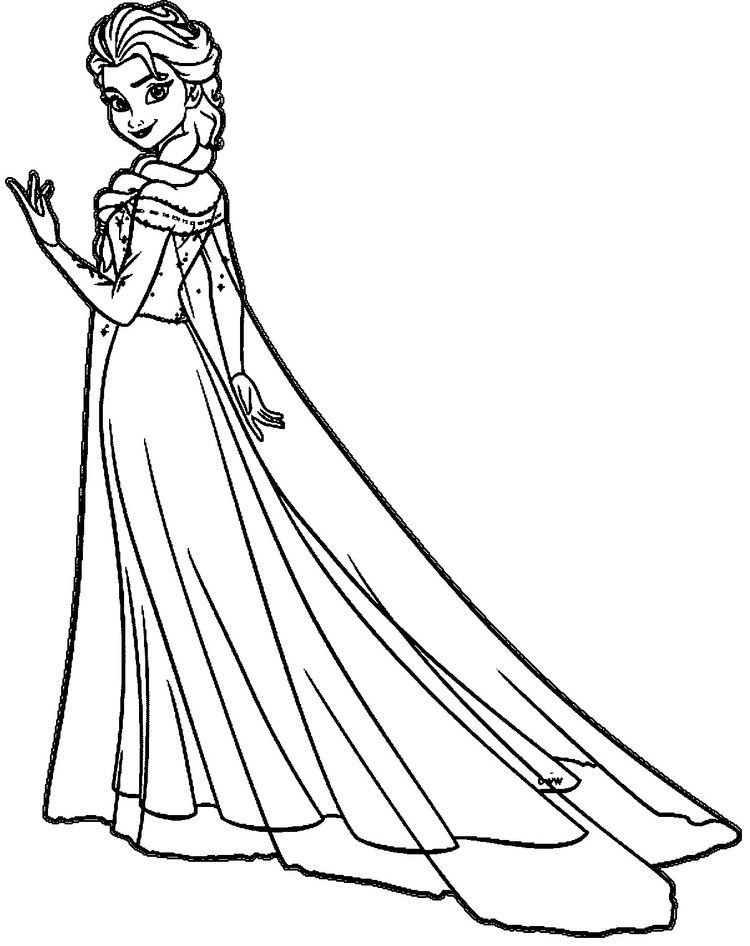 Frozen 2: Princess Elsa Coloring Pages Printable 140