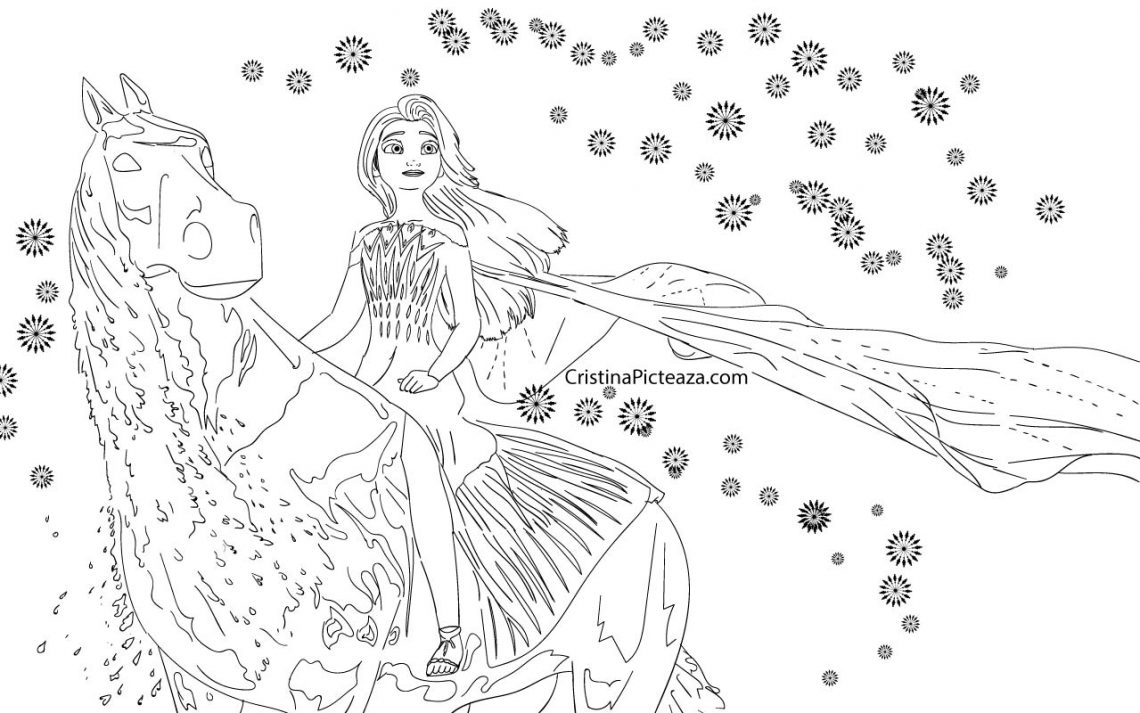 Frozen 2: Princess Elsa Coloring Pages Printable 146