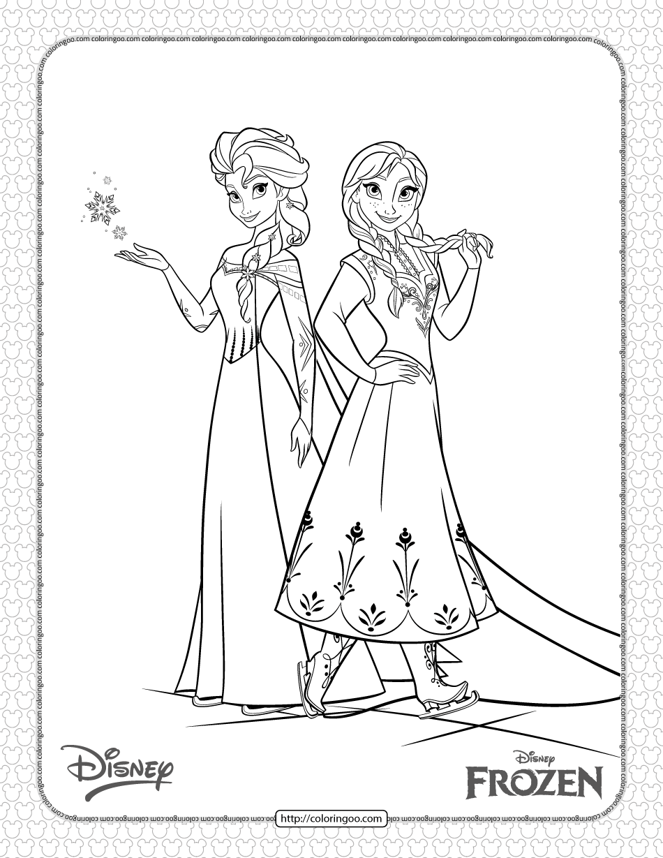 Frozen 2: Princess Elsa Coloring Pages Printable 149