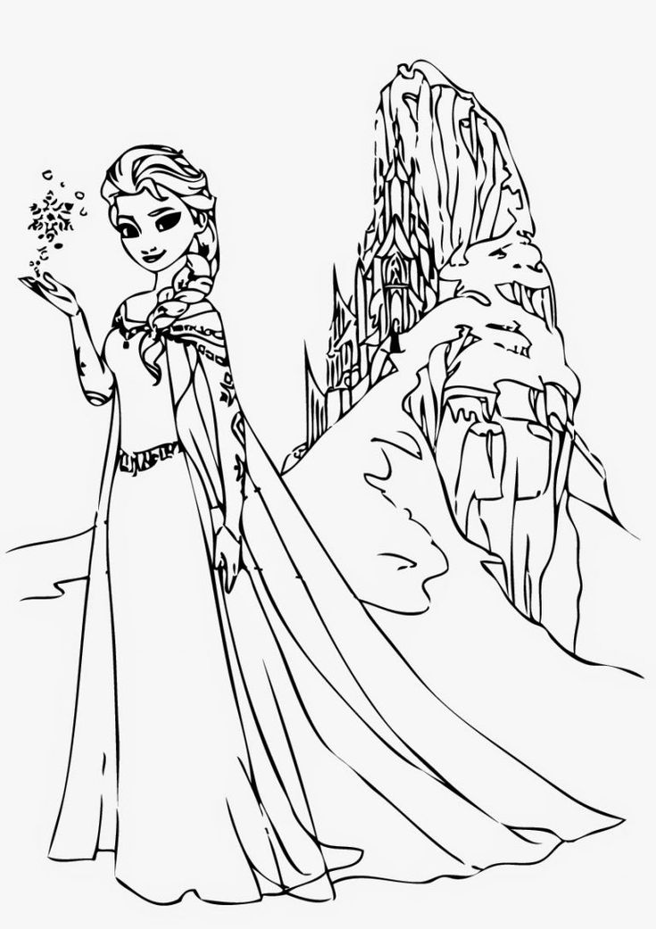 Frozen 2: Princess Elsa Coloring Pages Printable 15