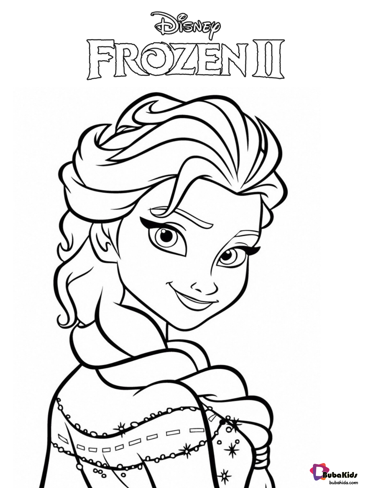 Frozen 2: Princess Elsa Coloring Pages Printable 152