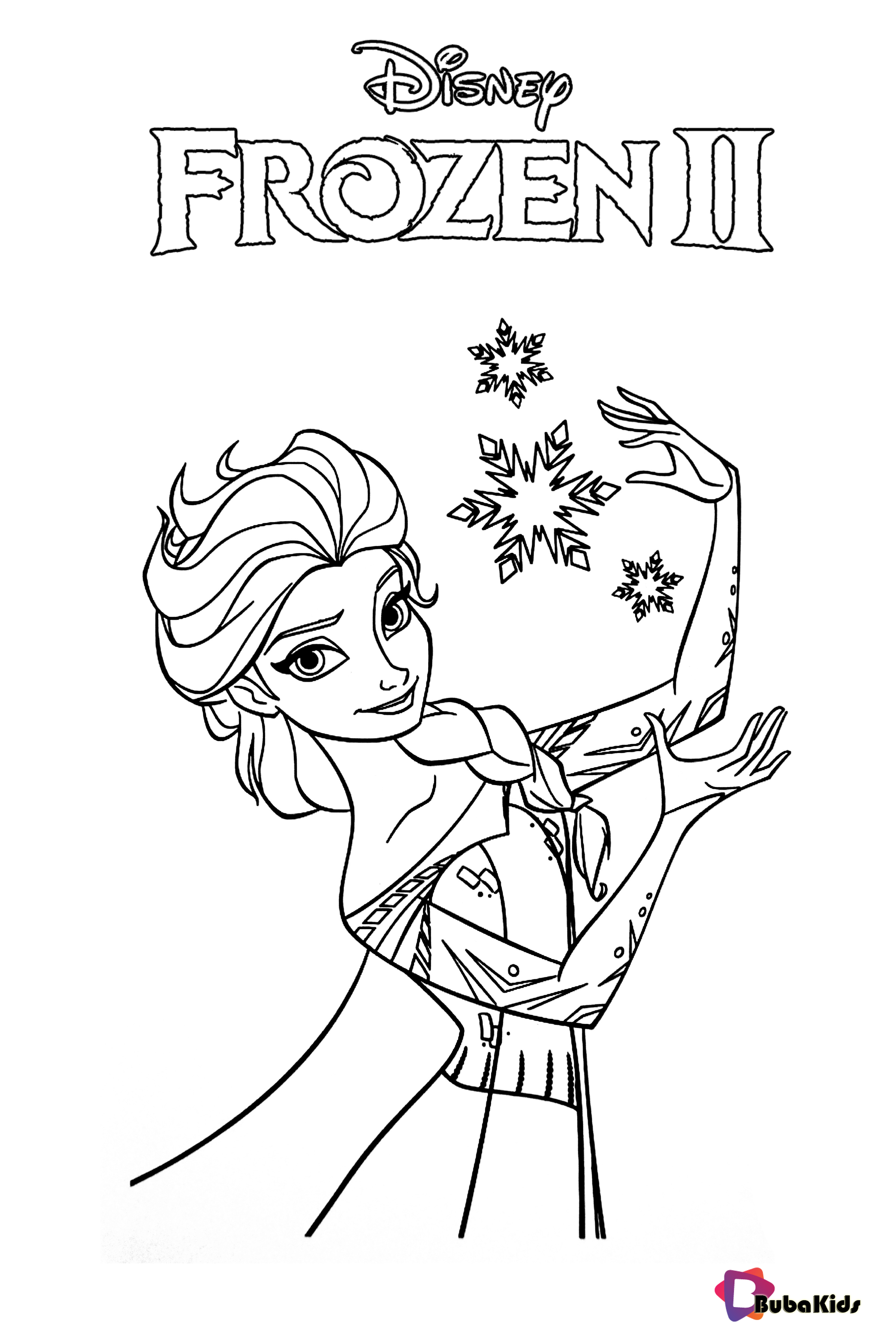 Frozen 2: Princess Elsa Coloring Pages Printable 153