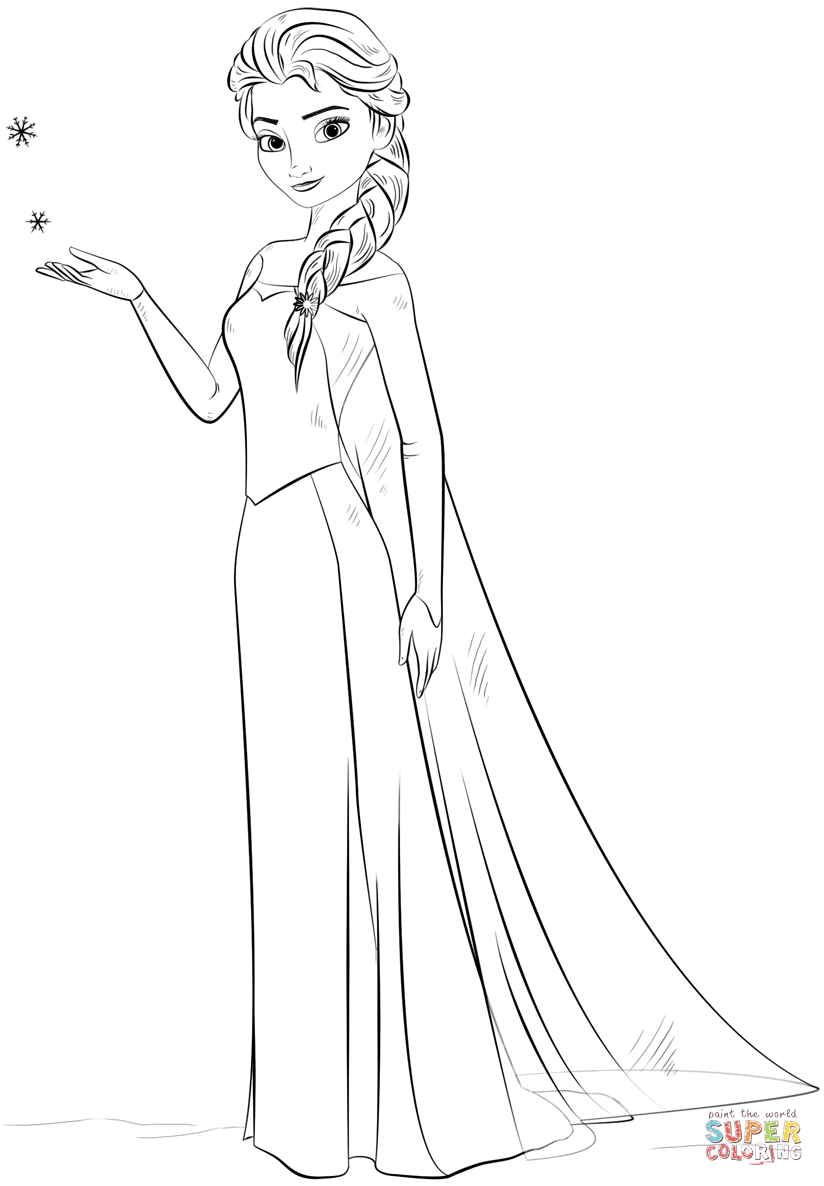 Frozen 2: Princess Elsa Coloring Pages Printable 157