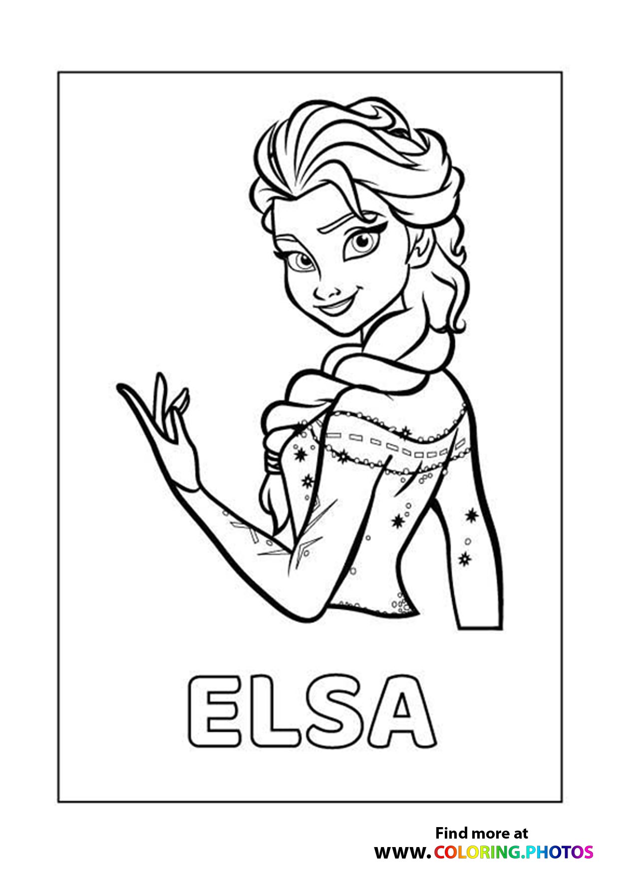 Frozen 2: Princess Elsa Coloring Pages Printable 158