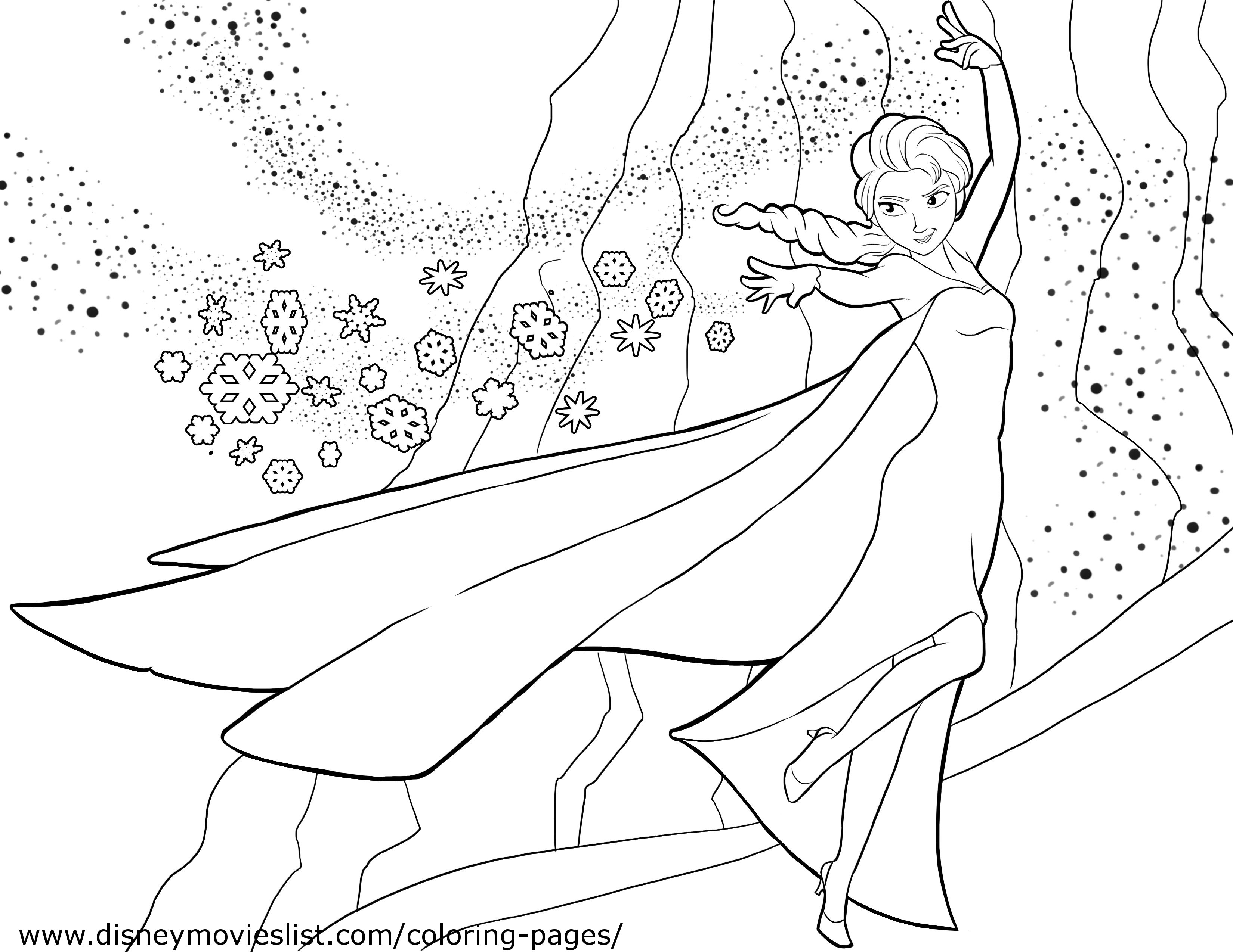 Frozen 2: Princess Elsa Coloring Pages Printable 163